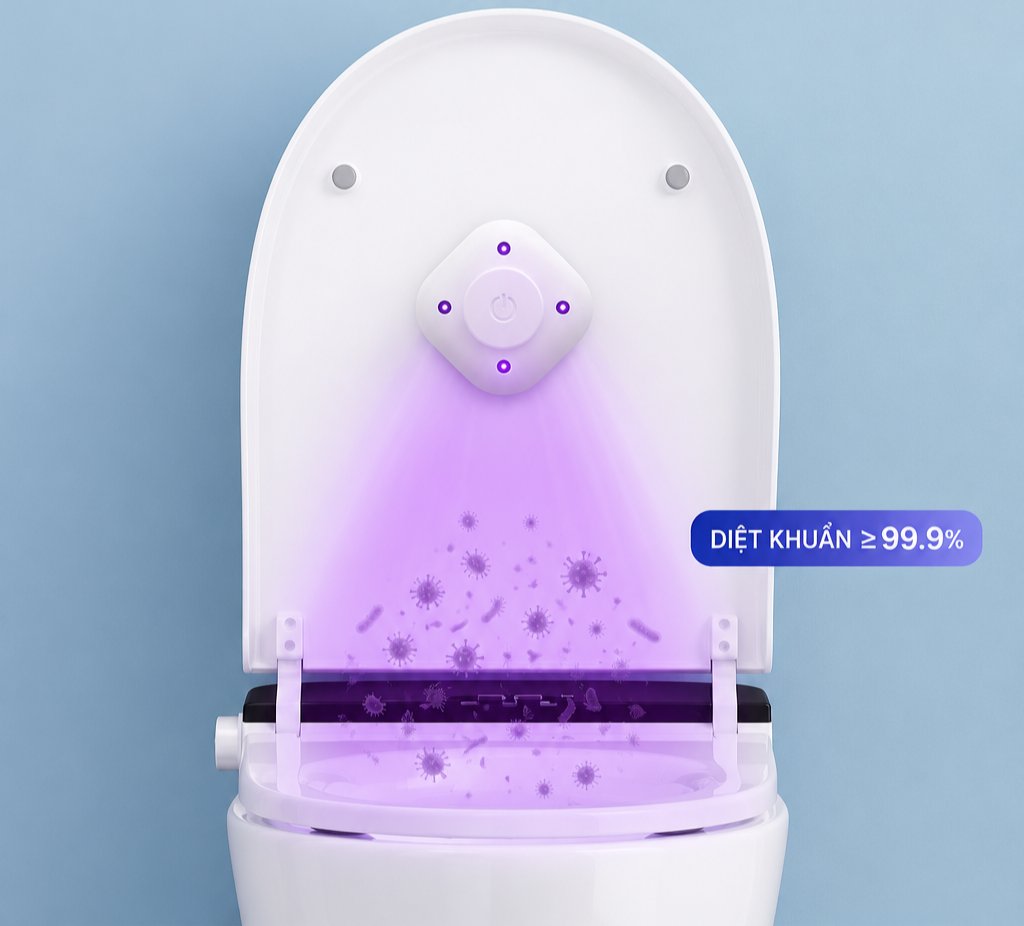 Đèn khử trùng bồn cầu UV Klenly